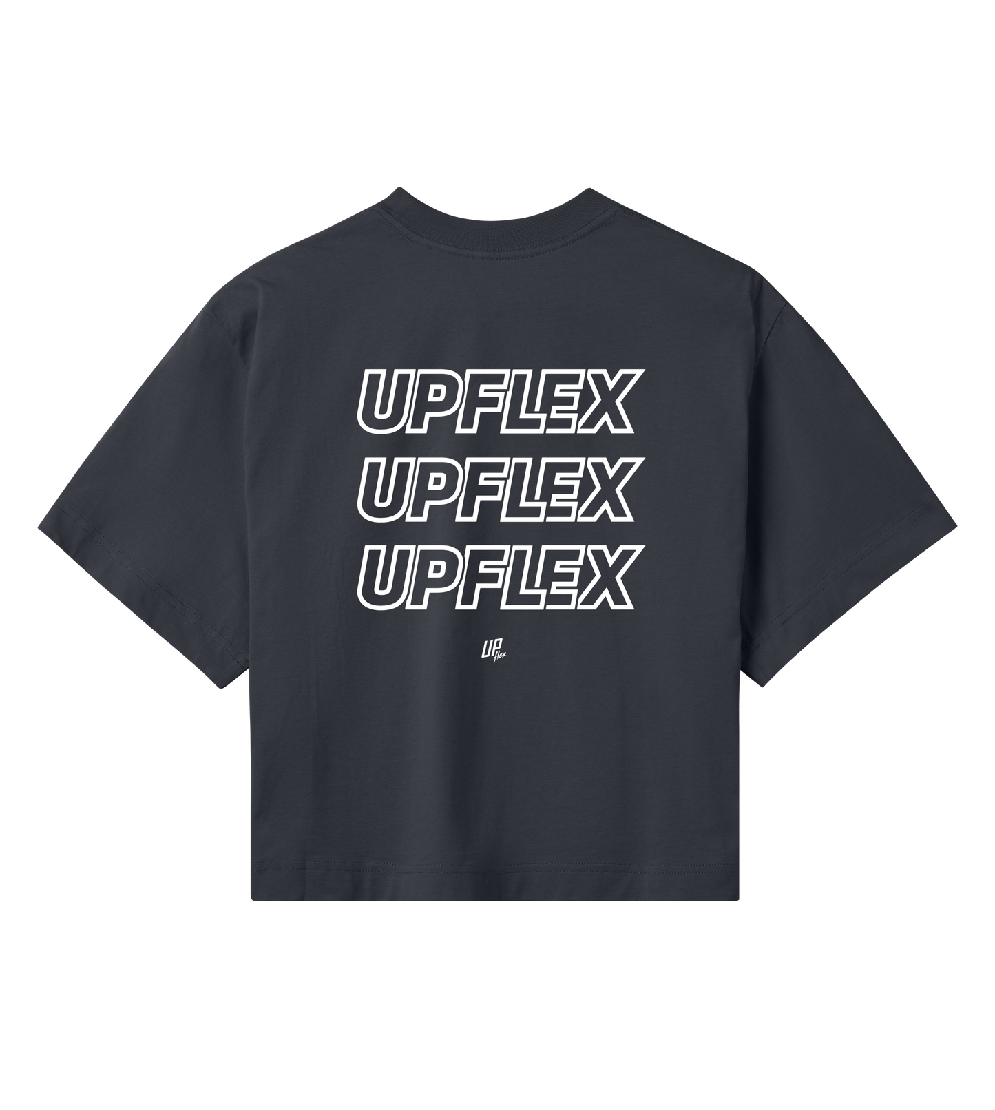 Upflex Womans Crop Top in off-black