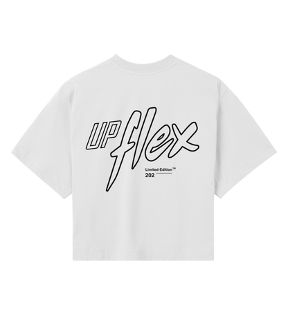 Upflex Womans Crop Top in white - Limited Edition