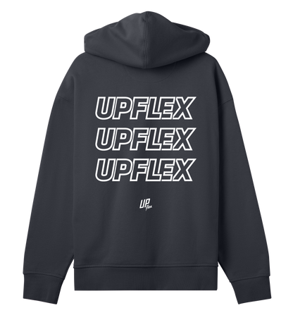 Upflex Womens Oversized Hoodie in off-black