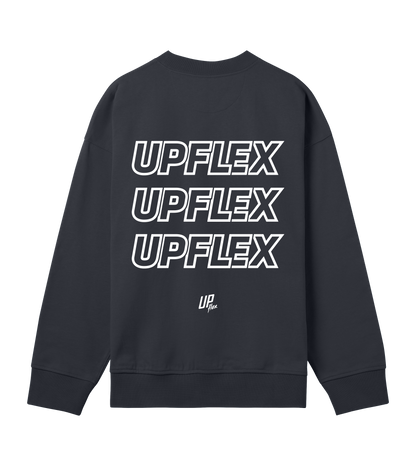 Upflex Boxy Sweatshirt in off-black