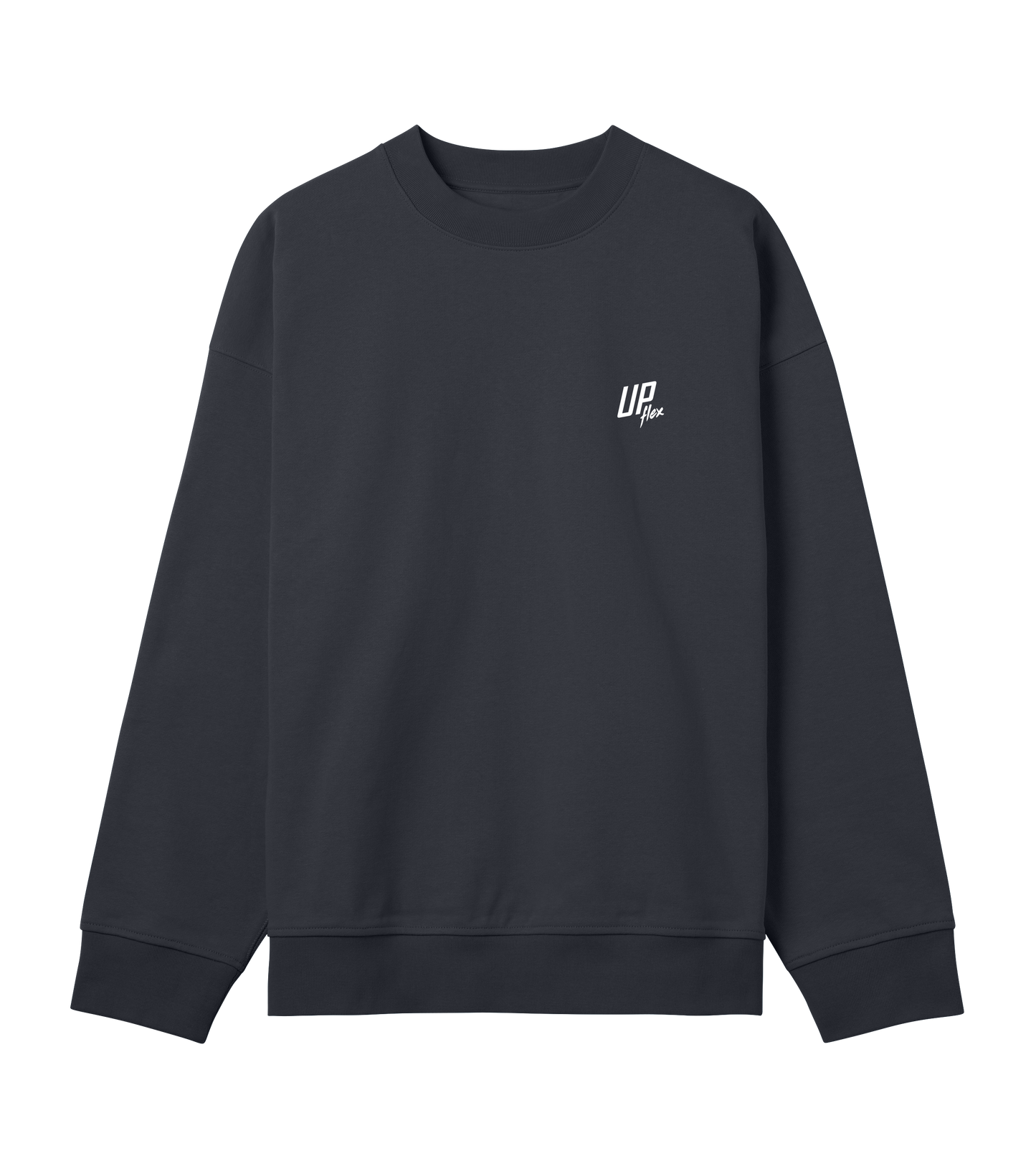 Upflex Boxy Sweatshirt in off-black