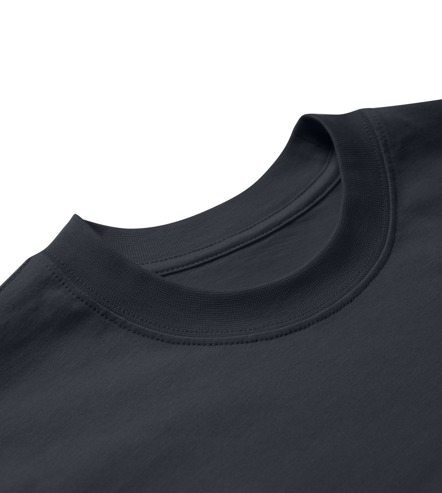 Upflex Boxy Tee in off-black