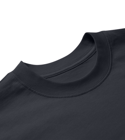 Upflex Boxy Tee in off-black